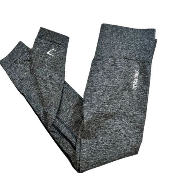 EUC Gymshark Women’s Heather Gray Athletic Workout Leggings - Size Small - Picture 1 of 9